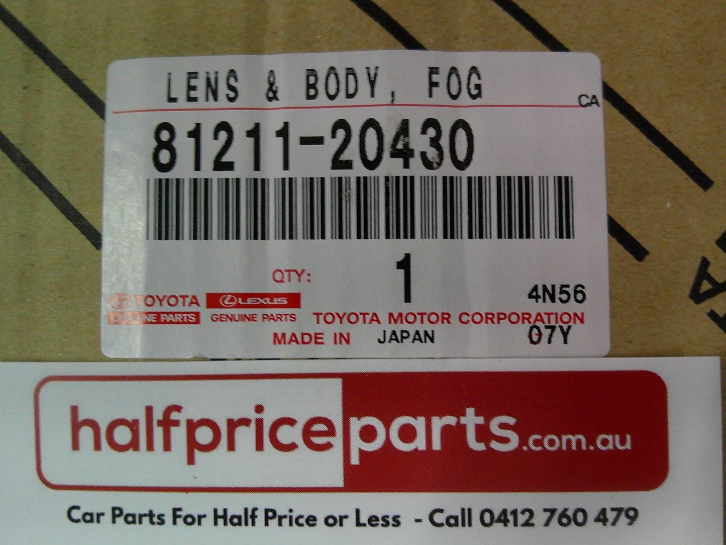Toyota Celica GT/GTS Genuine Left and Right Fog Lights New Part