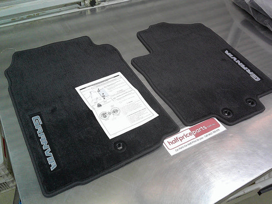 Toyota Granvia Genuine Front Carpet Mat Set Grey In Colour New Part