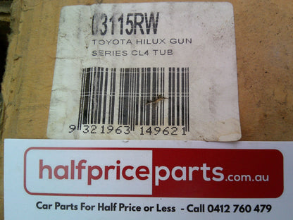 Hayman Reese Heavy Duty Tow Bar Kit (No Tow Ball Missing Some Bolts And Tongue Pin) Suits Toyota Hilux Gun Series Tub Variant Only New Part
