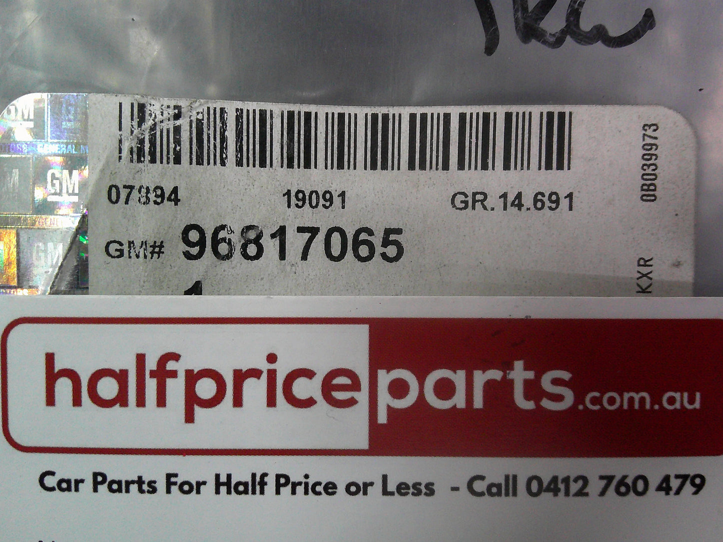 Holden CG/CG5 Captiva Genuine Right Hand Front (Drivers) Side Pull Handle Trim New Part