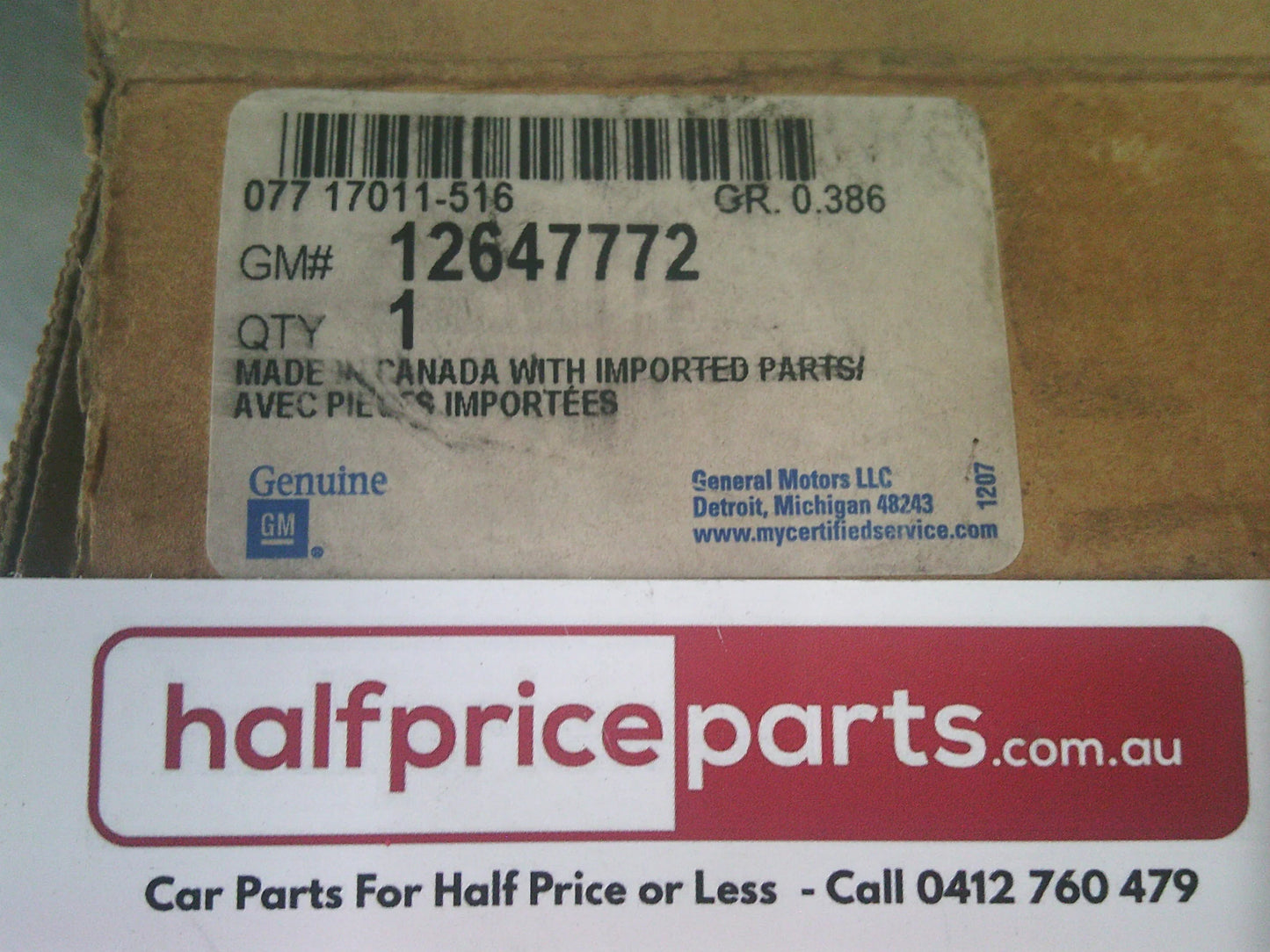 Holden VE/VF Commodore 3.6L Alloytec Genuine Left Hand Valve Cover New Part