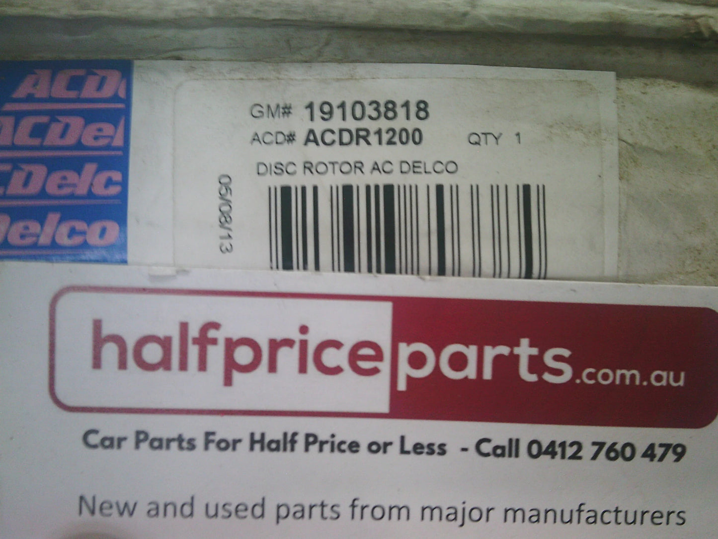 Holden EP Epica Genuine Front Disc Brake Rotor (Sold As Single Only) New Part