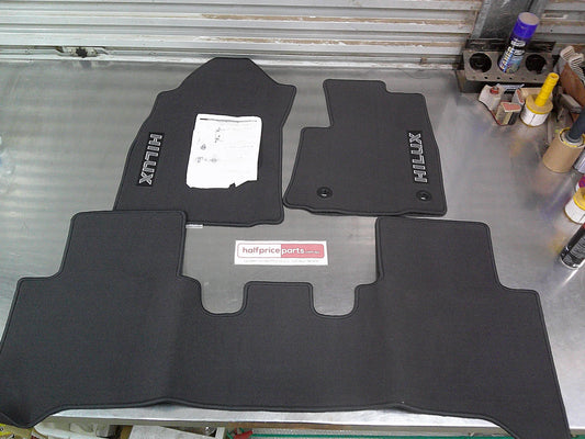 Toyota Hilux Dual Cab Genuine Front And Rear Carpet Mat Set Of 4 (Manual Vehicle Only) New Part