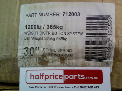 Hayman Reese Weight Distribution Hitch Super Heavy Duty Ball Weight Range From 365KG To 545KG New Part