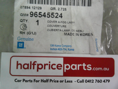 Holden Viva Genuine Right Hand Front Bumper Fog Light Cover New Part