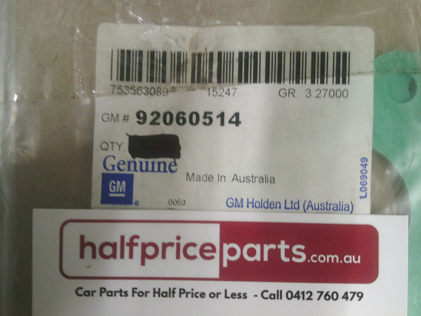 Holden Astra/Colorado/Frontera/Rodeo TF/RA Genuine Exhaust Inlet Gasket New Part