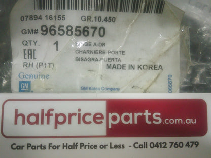 Holden TK Barina Genuine Right Hand Front Upper Door Hinge New Part