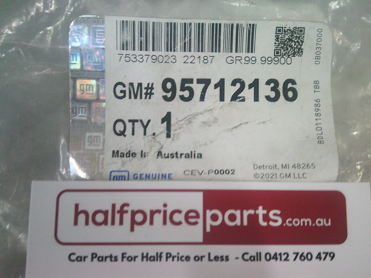 Holden BL Astra Sedan Genuine 3 Button Uncut Key Fob New Part