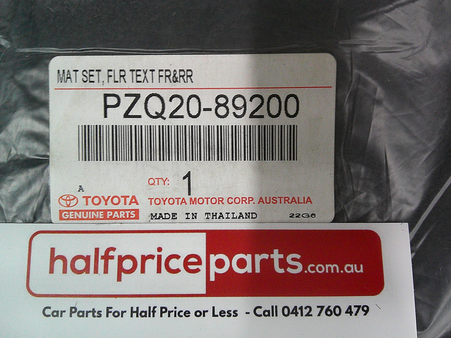 Toyota Hilux Dual Cab Genuine Front And Rear Carpet Mat Set Of 4 (Manual Vehicle Only) New Part