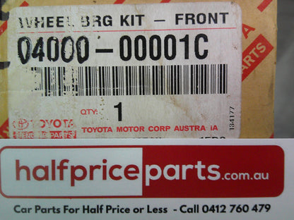 Toyota Landcruiser/Hilux 4X4 Models Genuine Front Wheel Bearing Kit New Part