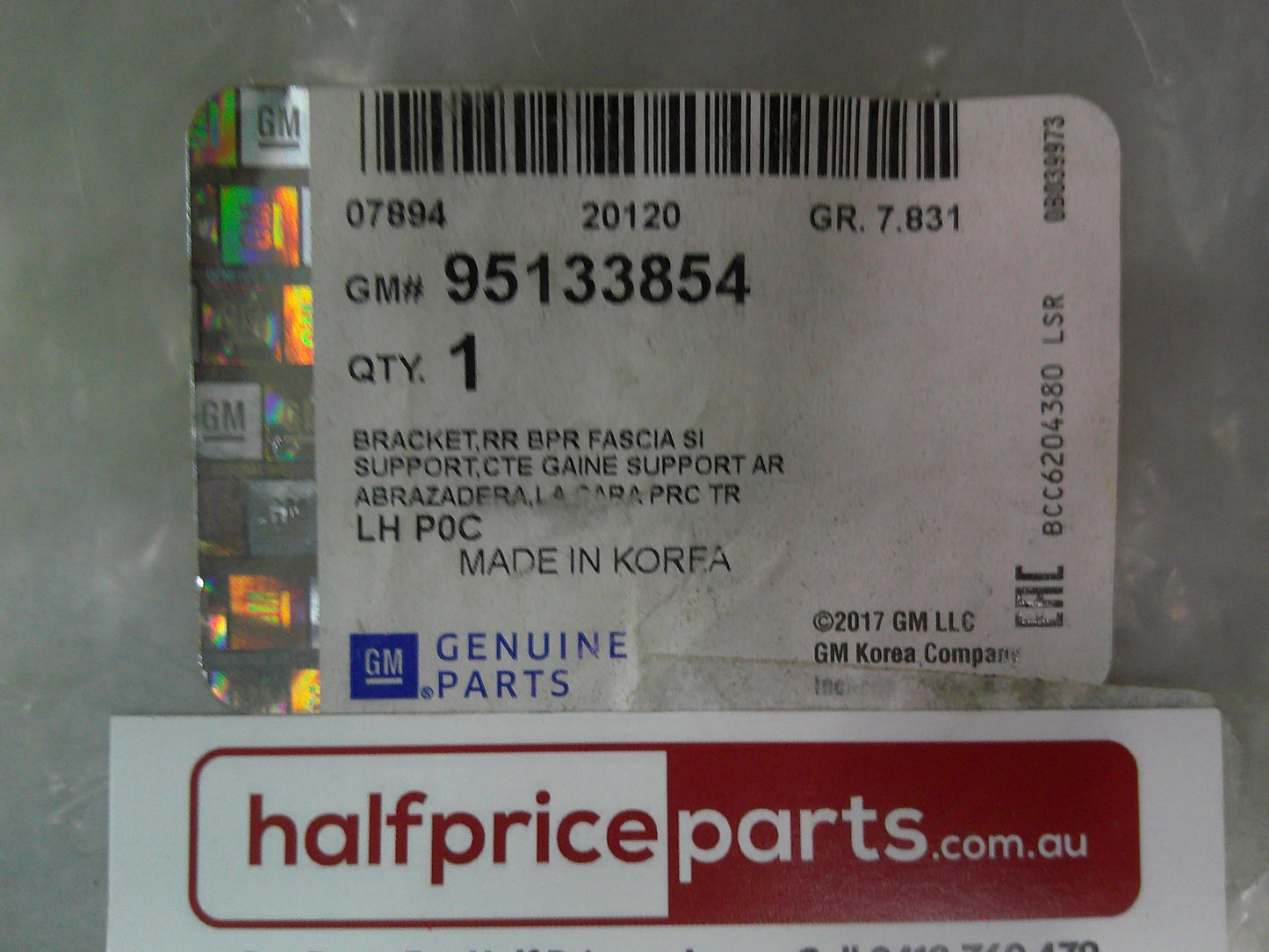 Holden CG Captiva Genuine Left Hand Rear Bumper Bar Bracket New Part