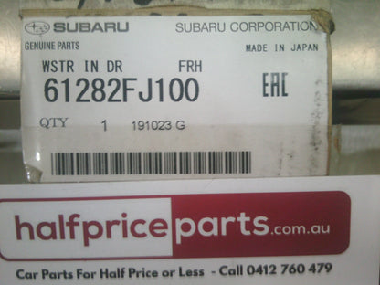 Subaru WRX/Crosstrek/Impreza Genuine Right Hand Front Door Weatherstrip Belt Moulding - New Part