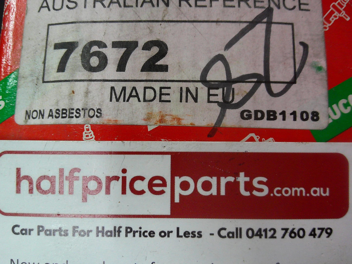 TWR Front Brake Pad Set Suits Ford Cougar/Mondeo New Part