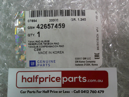 Holden Barina Spark Genuine Radiator Expansion Surge Tank New Part