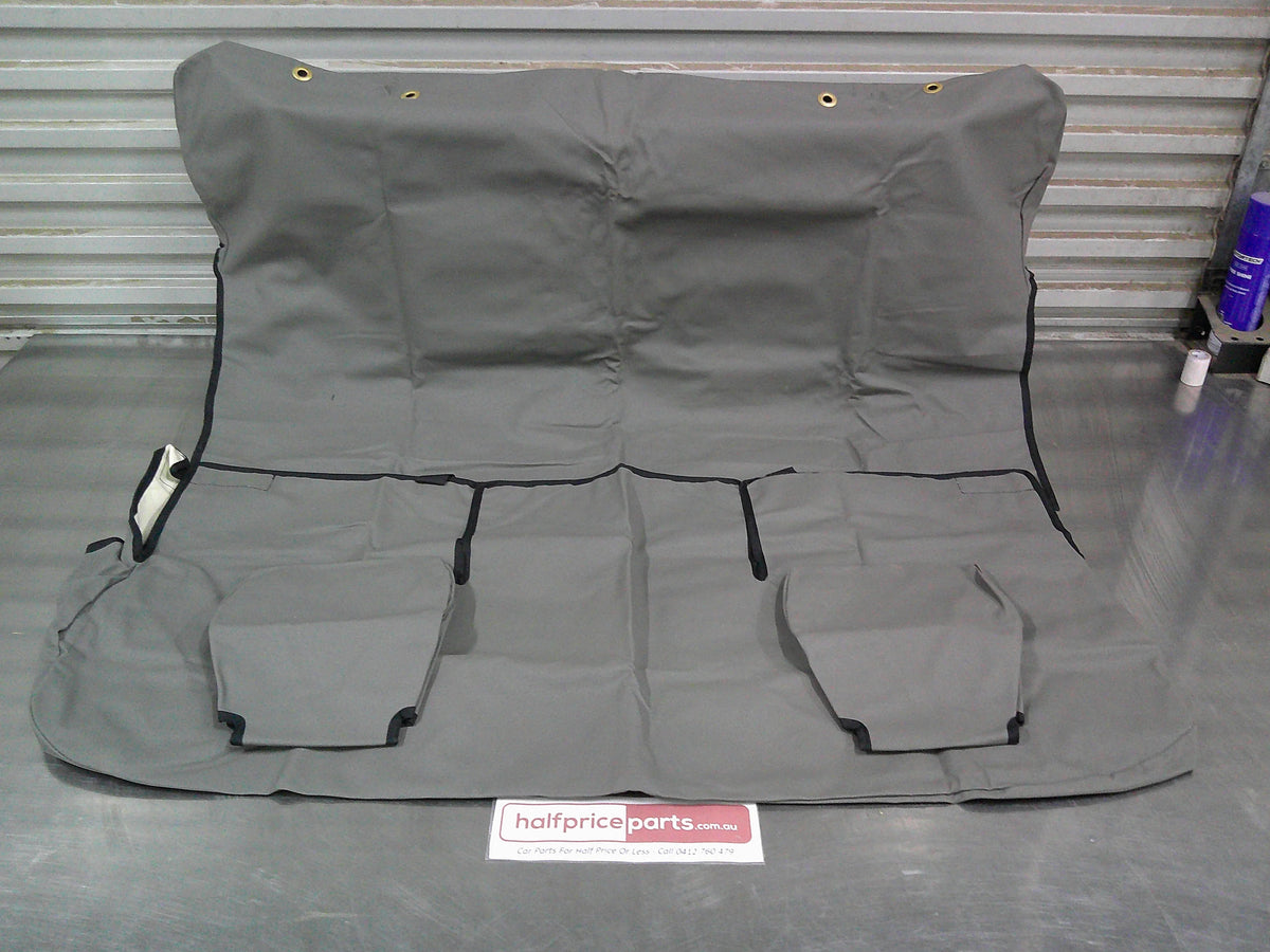 Tuffnut Industrial Canvas 2nd Row Fixed Bench Seat Cover Suits Toyota Landcruiser Troop Carrier 75 Series (Heavy Duty) New Part
