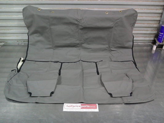 Tuffnut Industrial Canvas 2nd Row Fixed Bench Seat Cover Suits Toyota Landcruiser Troop Carrier 75 Series (Heavy Duty) New Part