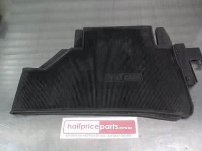 Nissan Tiida Genuine Heavy Duty 2nd Row Rubber Mat 1 Piece New Part