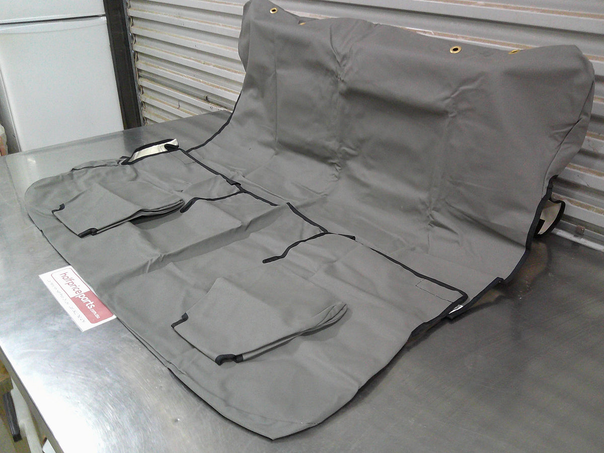 Tuffnut Industrial Canvas 2nd Row Fixed Bench Seat Cover Suits Toyota Landcruiser Troop Carrier 75 Series (Heavy Duty) New Part