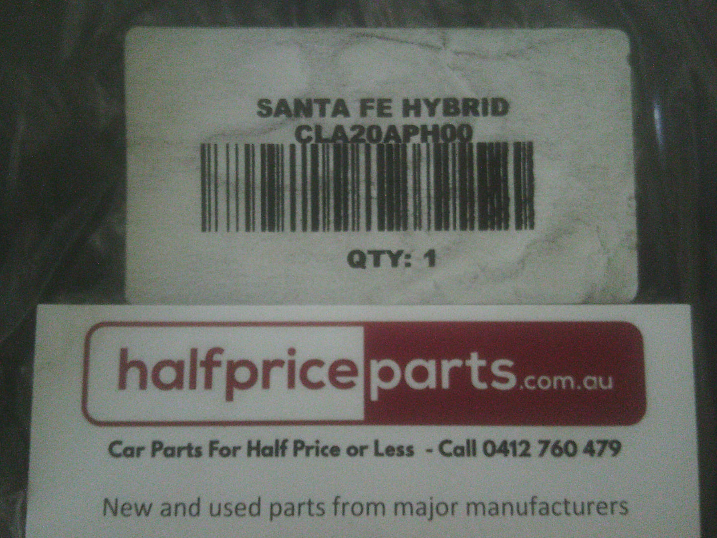 Hyundai Santa Fe Hybird Genuine Tailored Black Carpet Floor Mats New Part.