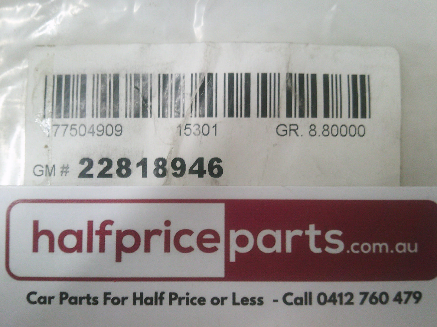 Holden Volt Genuine Front Left Hand Applique Black Out Tape New Part