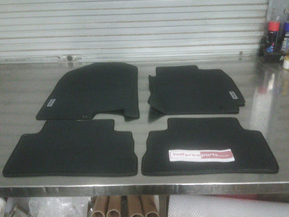 Hyundai Kona OS Genuine Tailored Floor Mats - Yellow Stitching - New