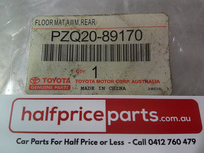 Toyota Fortuner GX/GXL/Crusade Genuine 2nd Row 1 Piece Rubber Floor Mat New Part