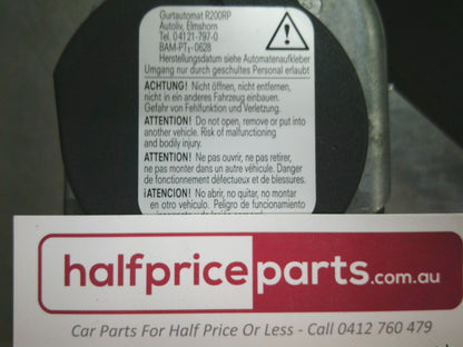 Holden Cascada Genuine Passenger Rear Seat Belt - New Part