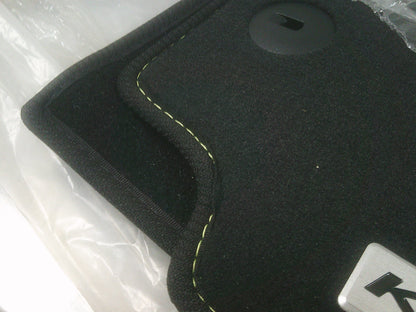 Hyundai Kona OS Genuine Tailored Floor Mats - Yellow Stitching - New
