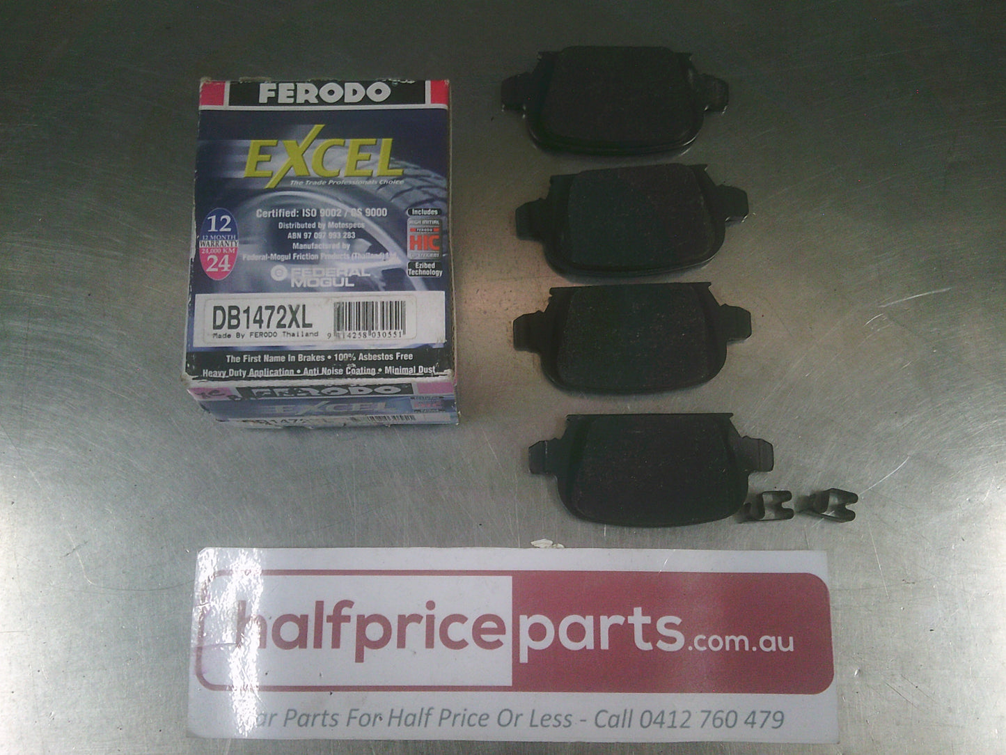 Ferodo Excel Front Brake Pad Set Suits Holden Barina/Tigra New Part