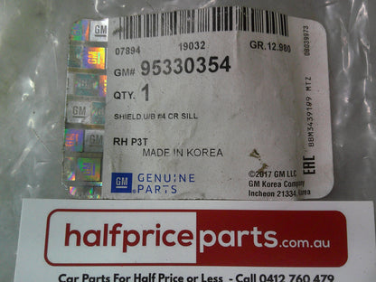 Holden Trax Genuine Right Hand Rear Body Floor Rail Air Guide New Part