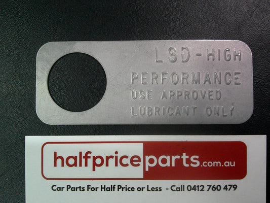 Holden VT/VX Commodore Genuine Lube Specific Tag New Part