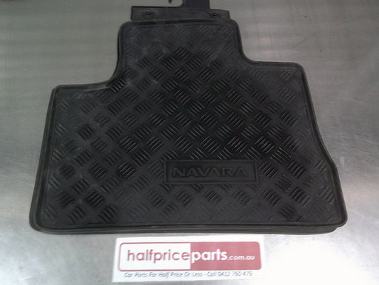 Nissan Navara D22 Dual Cab Genuine Heavy Duty Rear Rubber Mat Set Of 2 (Only) New Part