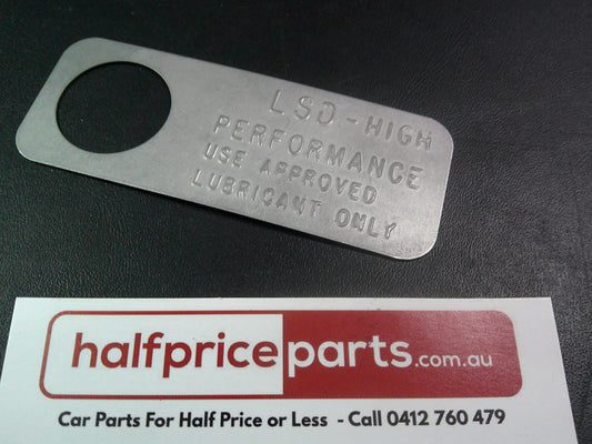 Holden VT/VX Commodore Genuine Lube Specific Tag New Part