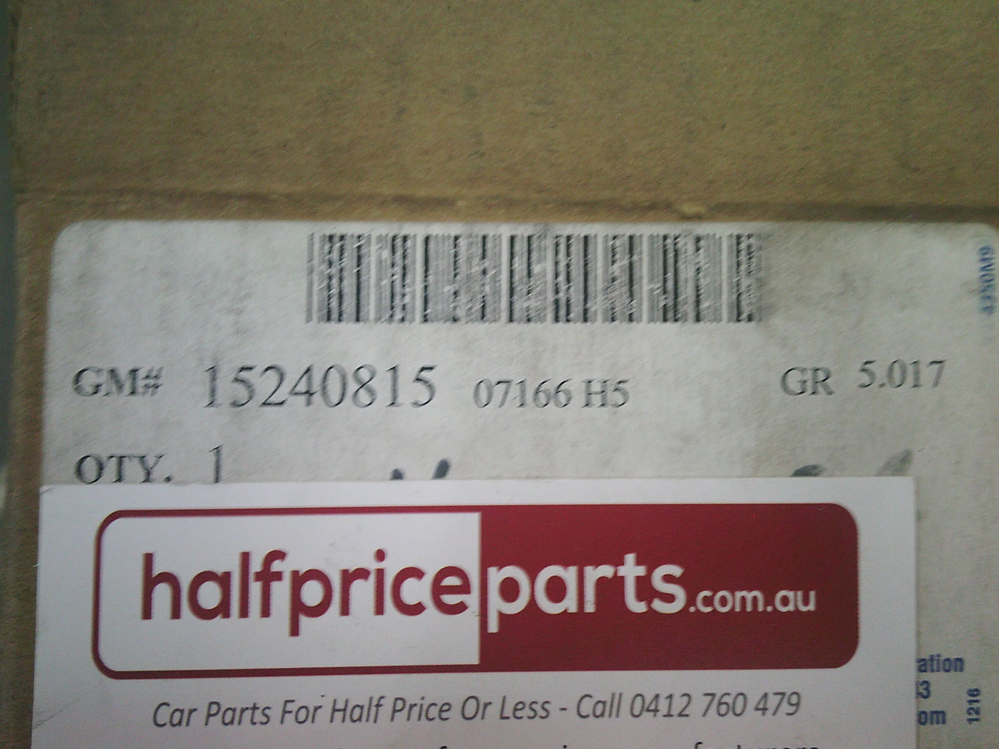 Holden H3 Genuine Parking Brake Shoe New Part