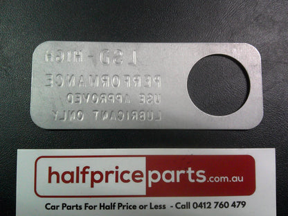 Holden VT/VX Commodore Genuine Lube Specific Tag New Part