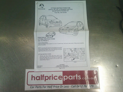 Holden RC Colorado/CG Captiva/JF Viva/AH Astra/H3 Hummer Genuine  Bluetooth Car Phone Kit New Part