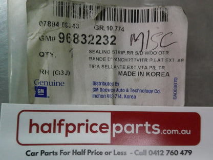 Holden JH Cruze Genuine Right Hand Rear Door Moulding New Part