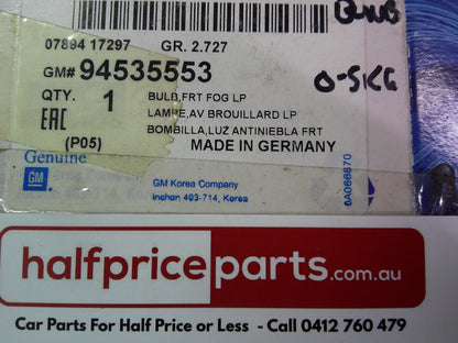 Holden Epica Genuine 12V HB4 55W Bulb Fog Light New Part