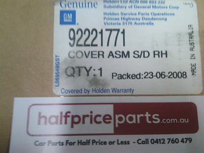 Holden VE Commodore Wagon Right Hand Rear Window Glass Trim New Part