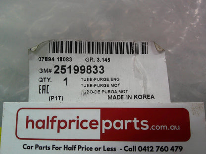 Holden TK Barina Genuine Vapor Canister Purge Valve Hose New Part