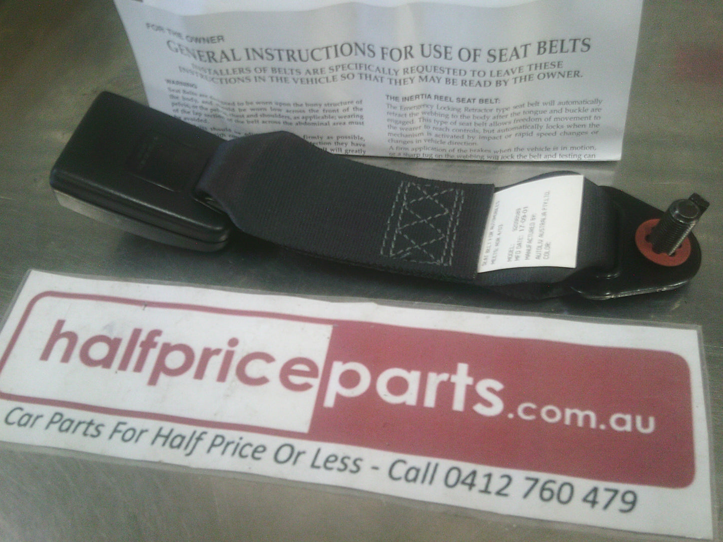 Holden VY/VZ Adventra Commodore Genuine Rear Middle Seat Buckle New Part