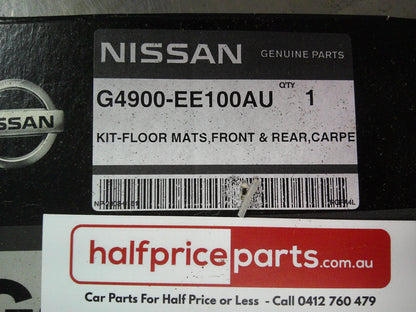 Nissan Tiida Genuine Tailered Carpet Floor Mat Set Both Front And Rear (Colour Beige) New Part