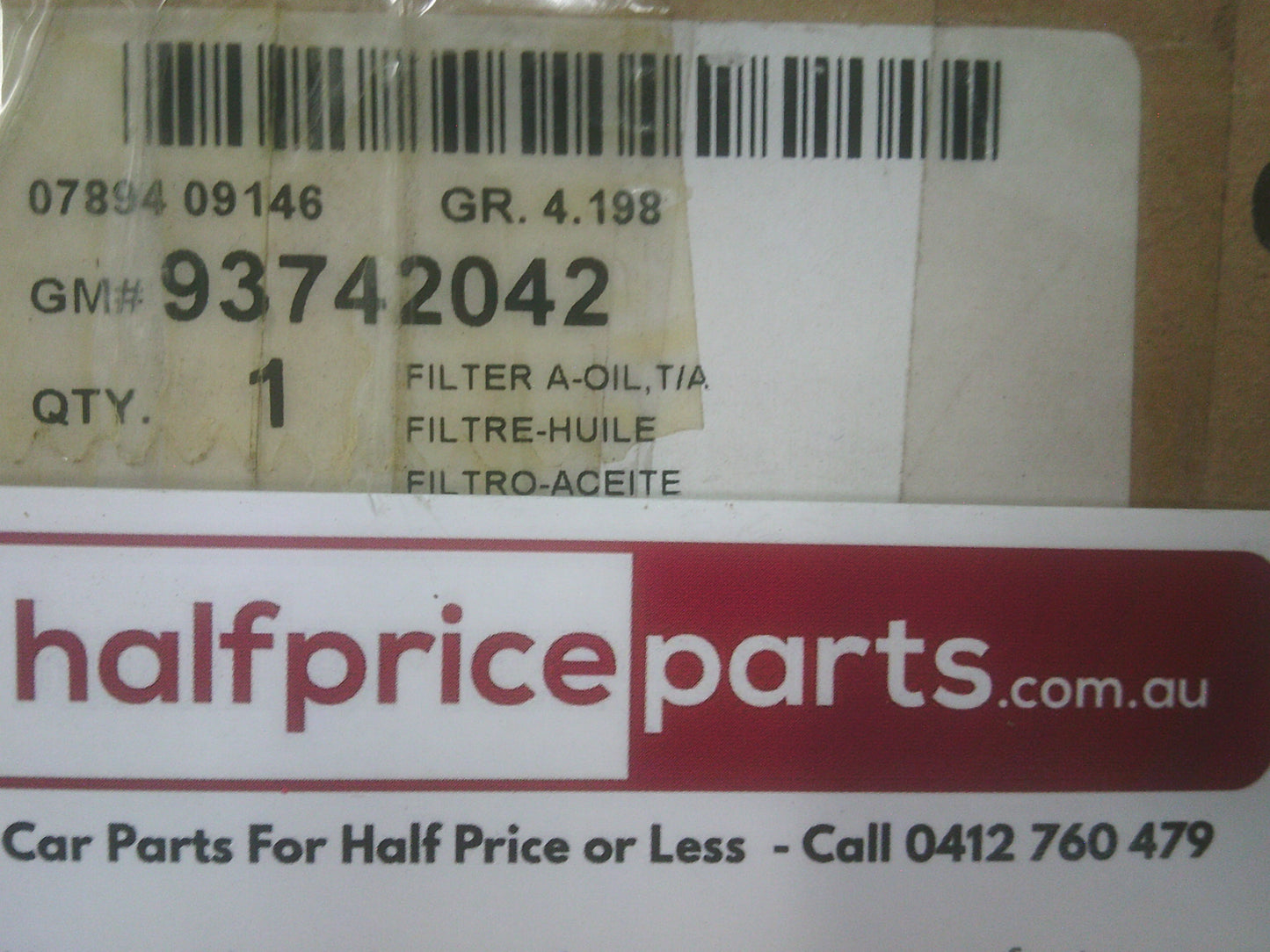 Holden Epica Genuine Automatic Transmission Filter New Part