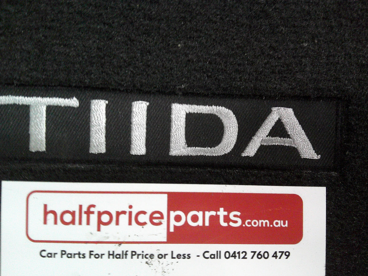 Nissan Tiida C11 Genuine Tailered Carpet Mat Set Front & Rear (Black In Colour) New Part