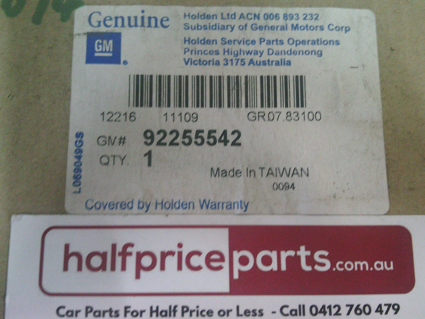 Holden JH Cruze Genuine 4 Head Rear Park Assist Kit (Blue Metallic) New Part