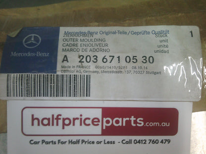 Mercedes-Benz Kompressor Coupe Genuine Outer Screen Mould - New Part