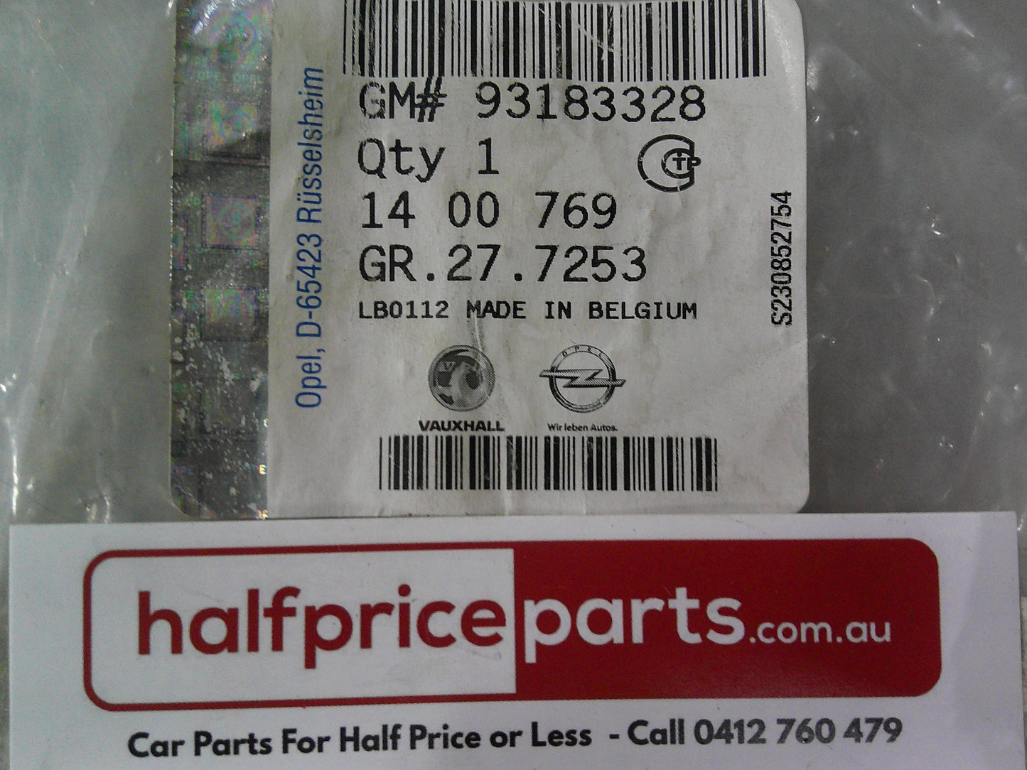 Holden Astra H Genuine Black Left Hand Front Bumper Headlight Washer Jet Lid New Part