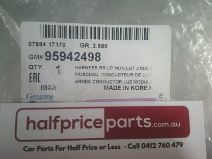 Holden JH Cruze Hatch Back Genuine Left Hand Rear Tail Light Harness New Part