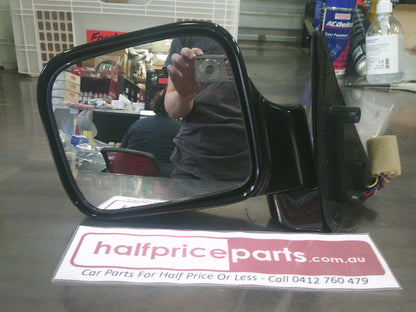 Holden Jackaroo Genuine Left Hand Electric Mirror Gloss Black Assembly New Part