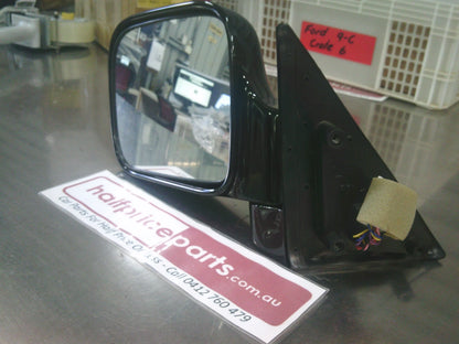 Holden Jackaroo Genuine Left Hand Electric Mirror Gloss Black Assembly New Part